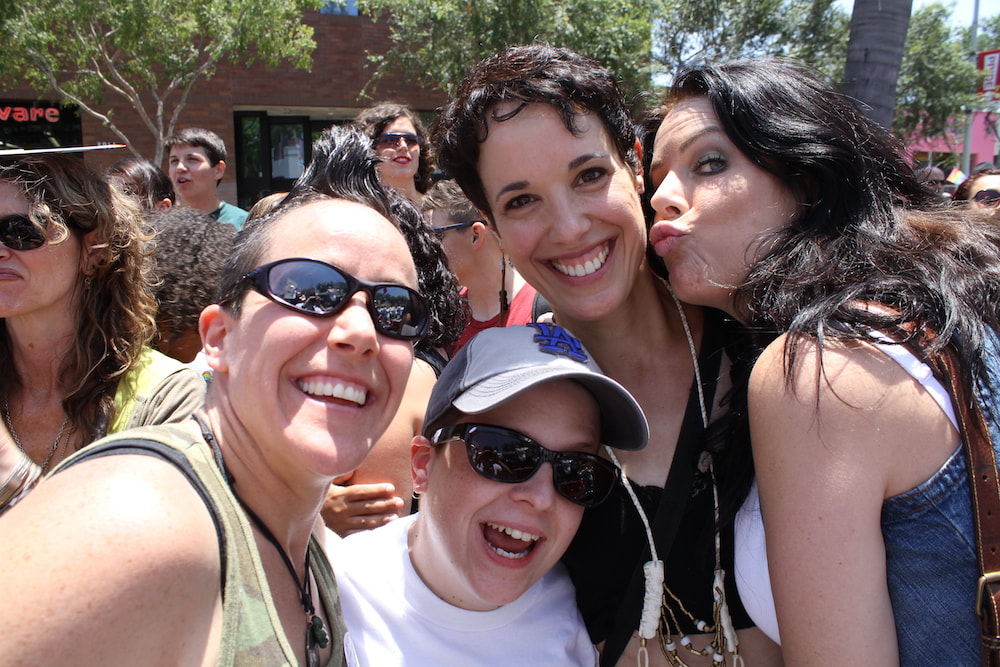 Noelle Messier and Amber Dawn Lee celebrating Gay Pride in West Hollywood, 2012