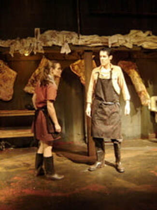 Noelle Messier as Cod in Slaughter City directed by Barbara Kallir at the Son of Semele Ensemble Theater in 2010 in Los Angeles
